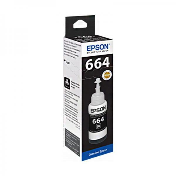 EPSON INK BOTTLE T6641 BLACK