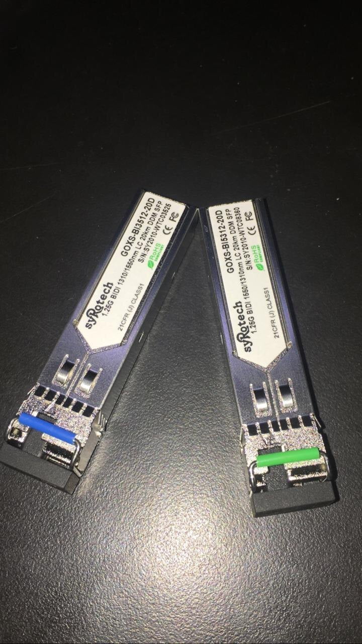 SYROTECH SFP 1G MULTIMODE 850NM 500MTRS GOXS -8512-02D